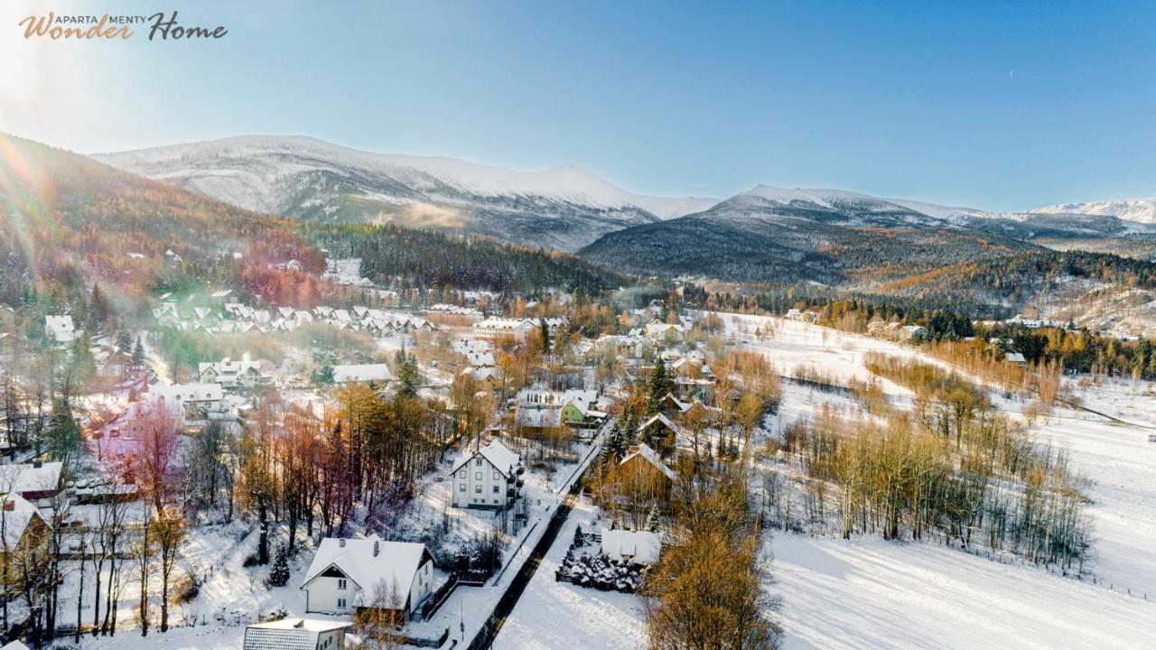 Wonder Home - Apartament Z Garazem, Ogrodkiem, Miejscem Na Grilla I Widokiem Na Karkonosze Karpacz Kültér fotó